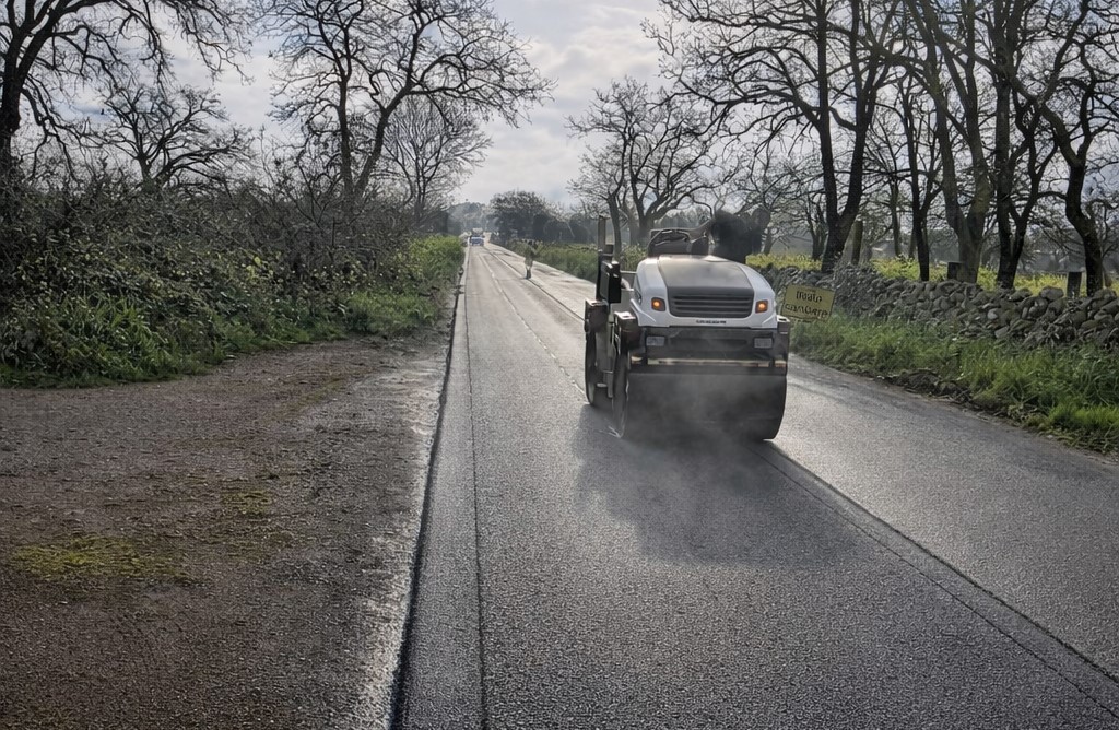 I lavori lungo la Sp 15